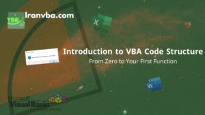 Image result for VBA Code Structure