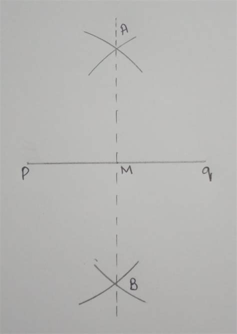 Draw a line segment pq =6 cm and constract its perpendicular bisector ...