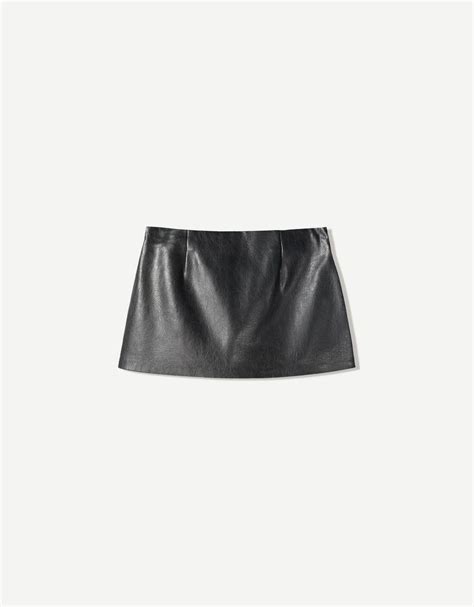 Leather effect mini skirt - BSK Teen | Bershka