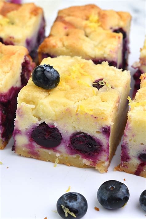 Easy Lemon Blueberry Bars - Full Kitchen Recipes