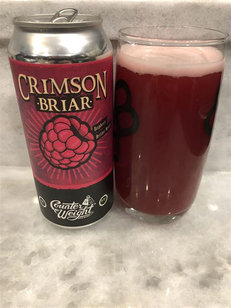 Counter Weight Brewing Co - Crimson Briar [Raspberry Berliner Weisse ...