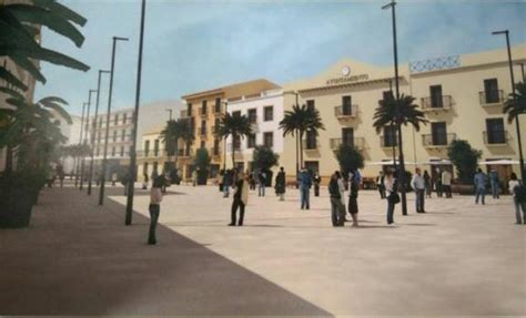 Computer image shows how pedestrianised town centre will look once work ...