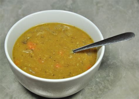 Slow Cooker Vegetarian Split Pea Soup | Tangled Up In Food