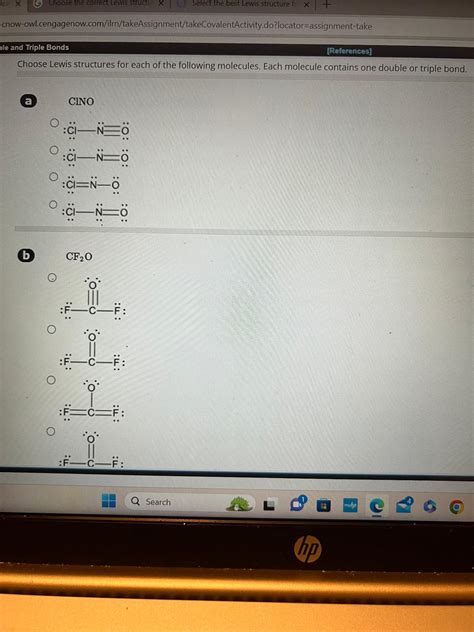 Solved Choose the correct Lewis structeSelect the best Lewis | Chegg.com