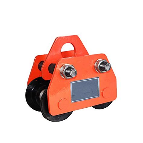 TECHTONGDA 1 Ton Push Beam Track Roller Trolley Heavy Loads I-Beam ...