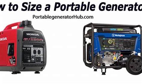 Image result for Portable Generator Sizing Guide
