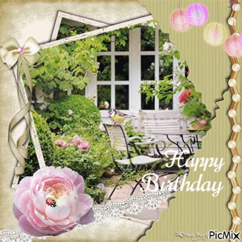 Elegant Garden Happy Birthday Gif Pictures, Photos, and Images for ...