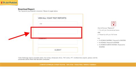 Download Reports from Dr Lal Pathlabs