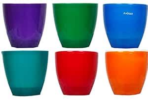 Avant Smart Pot 2 Litre Pots Set in 6 Multi Colored Shades for Home and ...