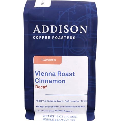 Addison Coffee Roasters Decaf Vienna Roast Cinnamon Coffee (12 oz ...