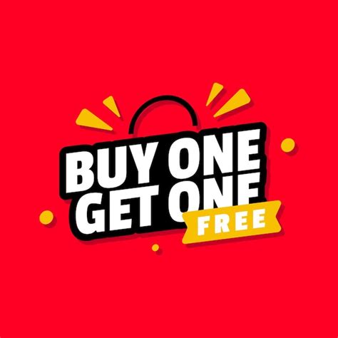 Buy one get one design template | Premium Vector