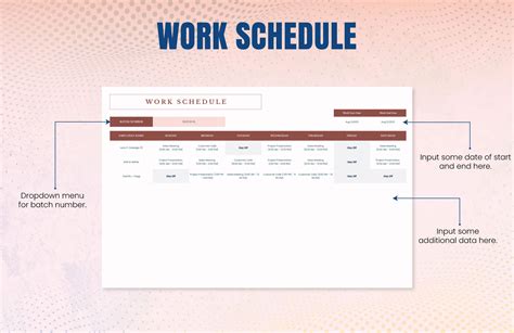 Image result for Work Schedule Sheet Template Excel