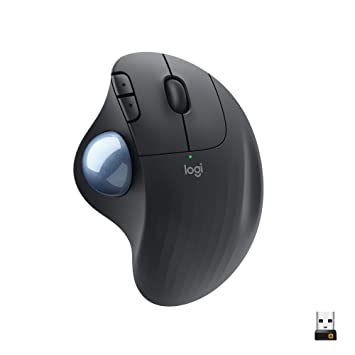 Logitech Ergo M575 Trackball Bluetooth Wireless Mouse (Black ...