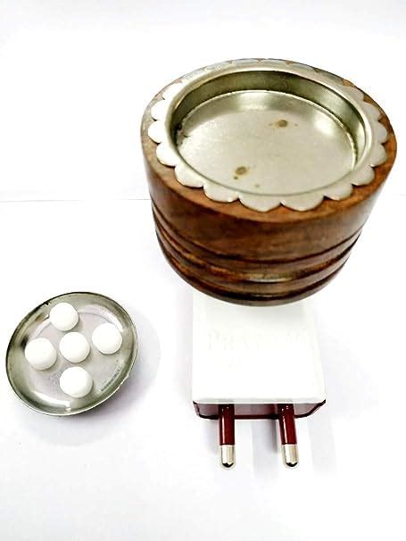 GENERIC Wooden Kapoor Dani Electric Incense Burner, Karpoor Dani ...