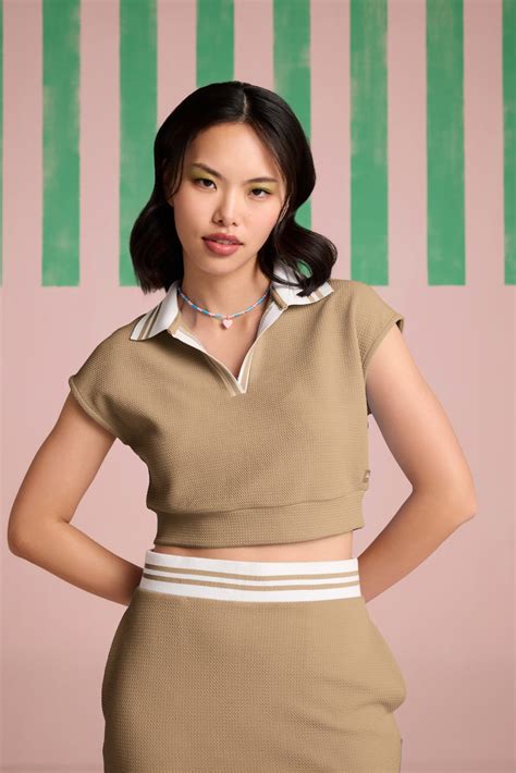 Breezy Texture Top - Sand – Muvazo