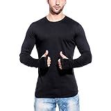 Maniac Men's Regular Fit T-Shirt (MEN-SS18-THUMB-RING-BLACK-DGREY-07-XL ...