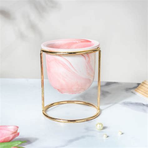 White Ceramic Planter Hexagon Set Of 4 Online - Premium Planter | Nestasia