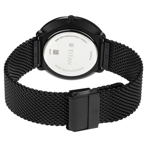 Buy Online Titan Minimals White Analog with Date Stainless Steel Strap ...