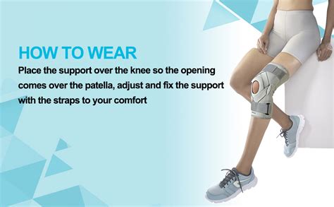 Buy Vissco Neoprene Hinged Patella Knee Brace (Moderate Support), Knee ...