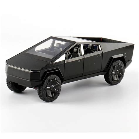 DARVICE 124 Cyber Truck Model Die Cast Metal Toy Cars for Kids Pullback ...