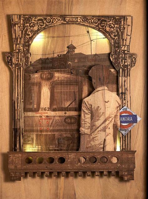 "Mumbai Express": Brown Sculpture by Shriram Mandale | ArtZolo.com