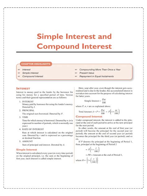 Simple And Compound Interest Pdf Beyond Maths — Island Bard