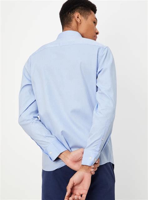 Buy Men Slim Fit Textured Formal Shirt Online at just Rs. 1049.0 ...