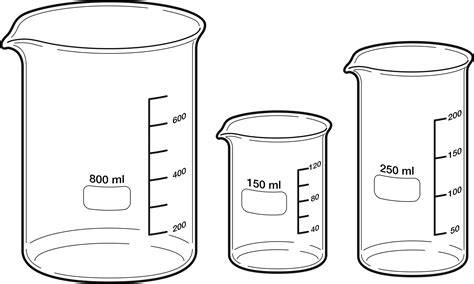 Beaker clipart 250 ml, Beaker 250 ml Transparent FREE for download on ...