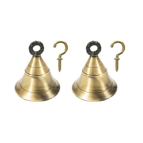 Hanging Brass Bells for Pooja Room Antique Finished | Diwali Gifting ...