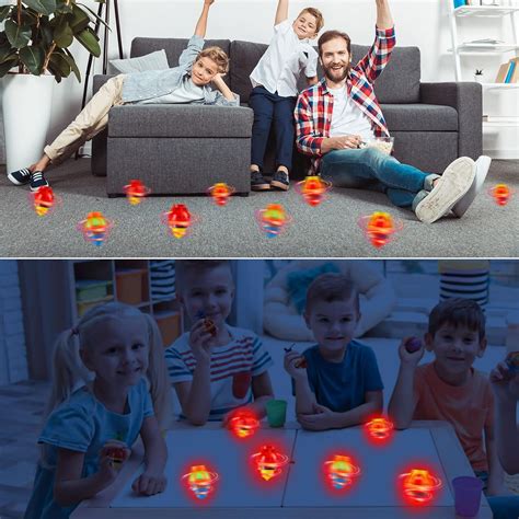 Buy 20PCS Starhig Light Up Spinning Tops for Kids, LED Light Up ...