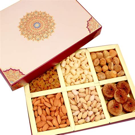 Ghasitaram Gifts Dry Fruit - Fusion 6 part Dry Fruit Box : Amazon.in ...