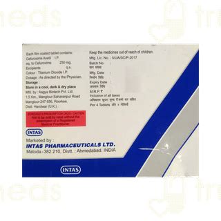 Ceroxitum 250 Mg Tablet 4: Uses, Side Effects, Price & Substitutes