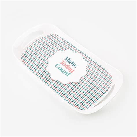 Buy Raisa Pastel Retro Melamine Printed Serving Tray - 38x20cm from ...