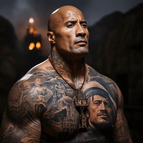 Modelo De Tatuagem Dwayne Johnson