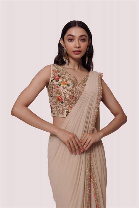 Buy Designer Drape Sarees Online - Onaya