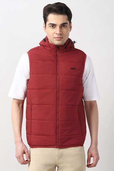 Buy Men Red Solid Casual Jacket Online - 40017584 | Peter England