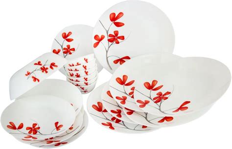 LAOPALA Pack of 19 Glass Diva Dinner Set Price in India - Buy LAOPALA ...