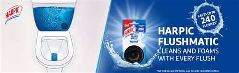 Harpic Flushmatic In-Cistern Toilet Cleaner Blocks, Marine - 50 g ...