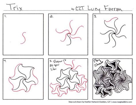 Tangle Patterns Step by Step 的图像结果