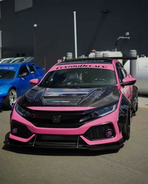 Pink Honda Civic Hatchback | Dream Car Vibes