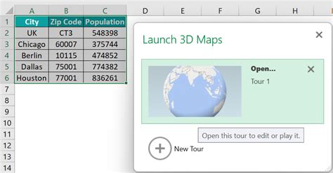 Image result for Excel 3D Maps Tutorial