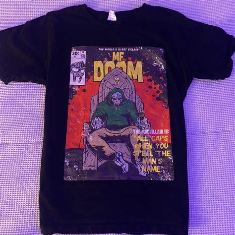 Small Vintage Mf Doom Shirt, Never worn - Depop