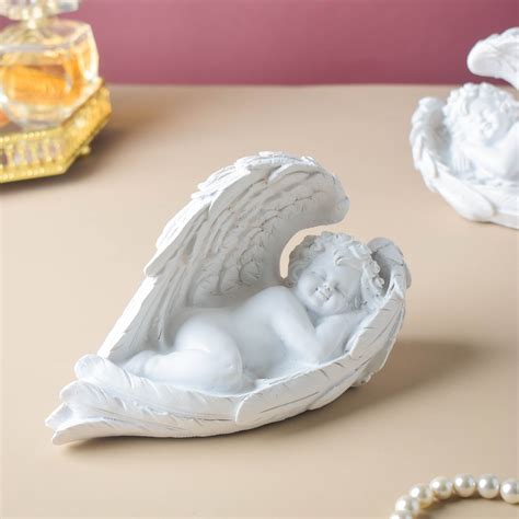 Sleeping Angel Statue White Online - Premium Decor Object | Nestasia