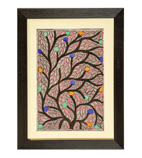 Krishna Madhubani Art Painting For Home Wall Art Decor ( Without Frame )