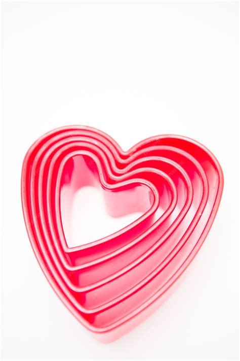 Premium Photo | Heart shaped cookie cutters
