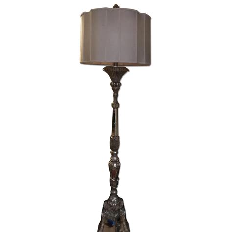 Antique Gold Floor Lamp - AptDeco
