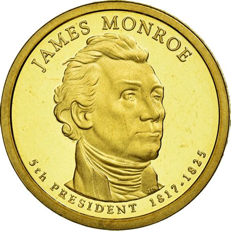 Coin, United States, Dollar, 2008, U.S. Mint, James Monroe, | Dollars