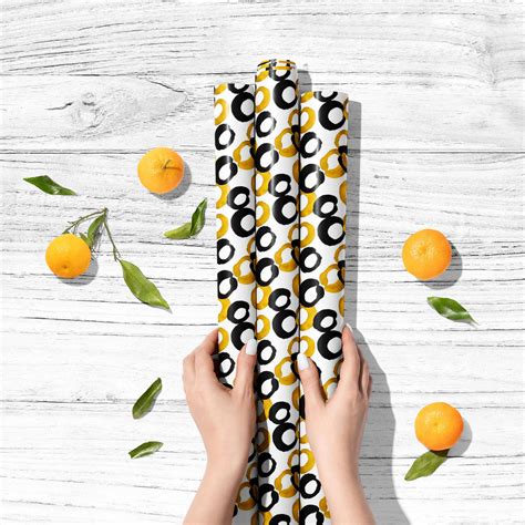 Gold & Black Drawing Art & Craft Gift Wrapping Paper – ArtzFolio.com