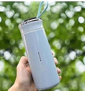 RMRM THE NUT SCIENCE Nice Glass Water Bottle, 400 ml Capacity ...