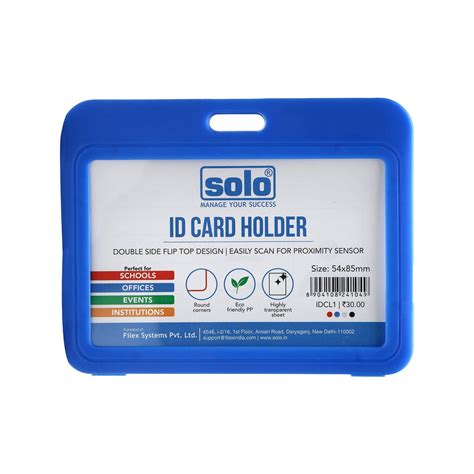 Plastic ID Card Holder for Office and School – Pack of 10 – Filex ...